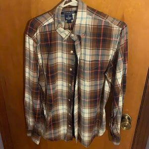 Men’s long sleeve button front shirt